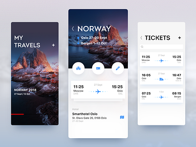 My travels app app concept ios mobile plus8 travel ui uidesign