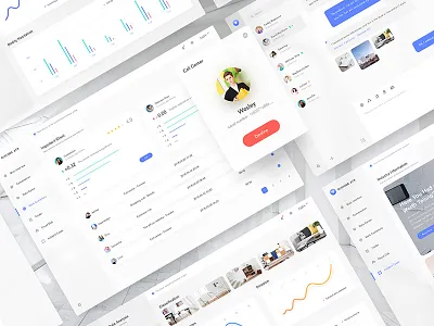 Customer Service Platform clean ui web
