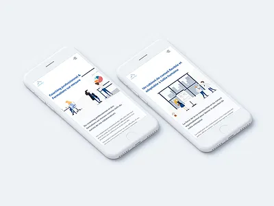 Aransi Mobile Website app business consulting first illustration mobile parallax site training ui webdesign website