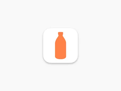 Bottleshake App Icon app bottle bottleshake coffee icon ios orange