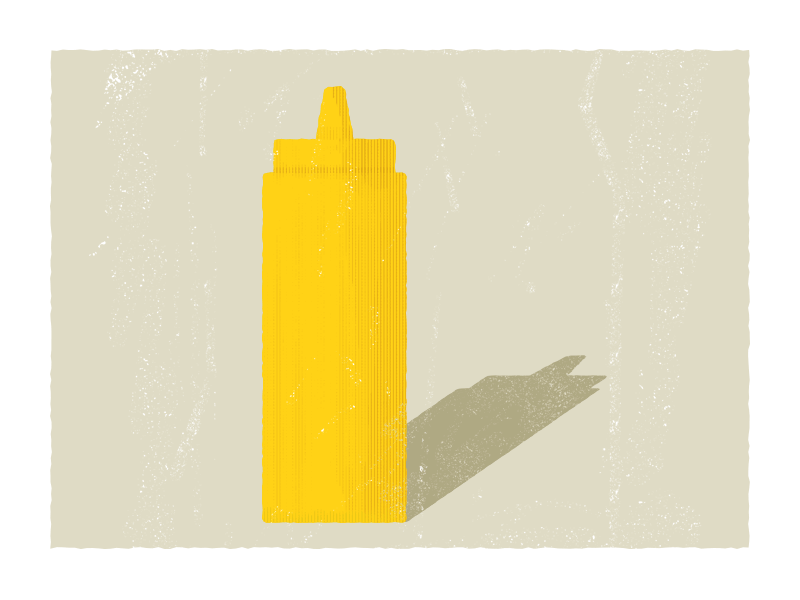 National Mustard Day france french hotdog illustration minimal minimalism mouth mustard mustard bottle national day portrait weird national day