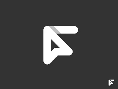 "F" + "Transform" Logo Concept cursor f fathom icon identity letter f logo logotype mark symbol transform