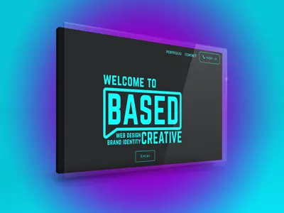 Based Creative design hero landing page site user web website