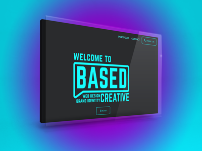 Based Creative design hero landing page site user web website