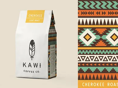 Kawi coffee packaging branding coffee logo packaging