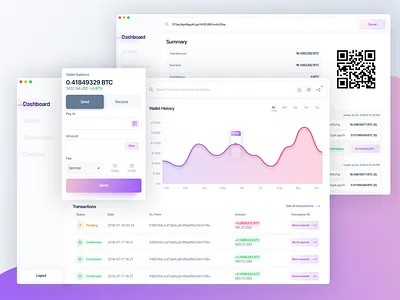 Desktop wallet concept 🔥 bitcoin blockchain coin crypto cryptocurrency data desktop ethereum finance ico wallet