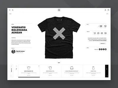 PDP Concept aktiv grotesk cotton bureau ecommerce gibson pdp shop