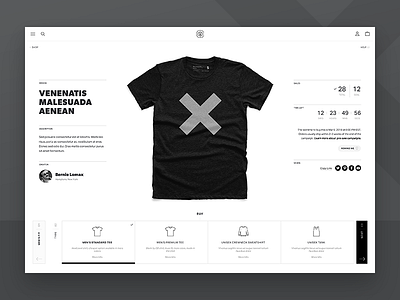 PDP Concept aktiv grotesk cotton bureau ecommerce gibson pdp shop