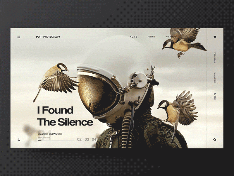 Portfolio - Transition ae debut minimal photography portfolio smooth transition ui