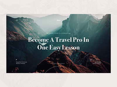 Travel Blog blog concept interface landing layout travel ui ux web