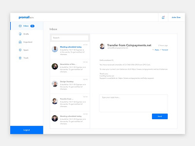 Promail Email App app desktop email inbox