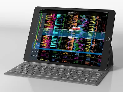 Advanced Data Visualization Live Charts dashboard data graph interface ipad iphone live monitoring visualization