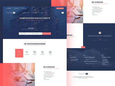 DMV brand estate landingpage management modern real ui ux website