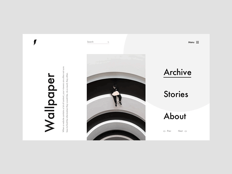 Lightning clean color concept flat image layout ui ux web webdesign