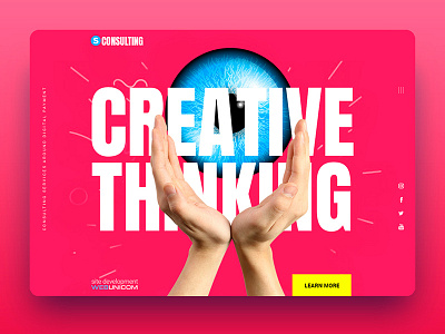 S-consulting landing landing page layout minimal site