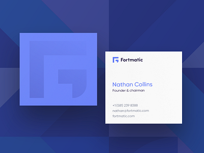 Fortmatic Business Card branding business business card card fortmatic information mobile