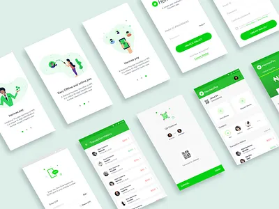 Payment App Design android free ios mockup. app paymetn product screen vishnudath vishvector