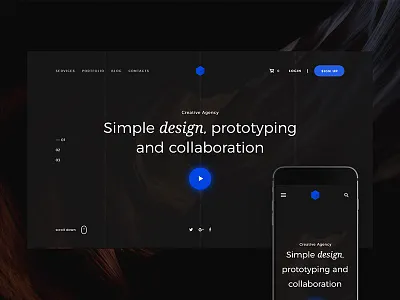 Midleton Headers adaptive adobe free freebie header headers landing landings ui ui kit web xd