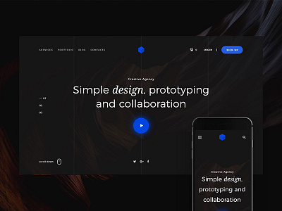 Midleton Headers adaptive adobe free freebie header headers landing landings ui ui kit web xd