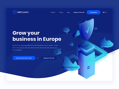 Taxes Landing Page isometric landing taxes ui ux web design