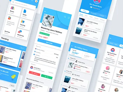 UNI App UI android app color design graphic icon ios mobile profile ui