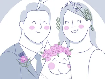 Wedding Invite Illo illustration invitations wedding