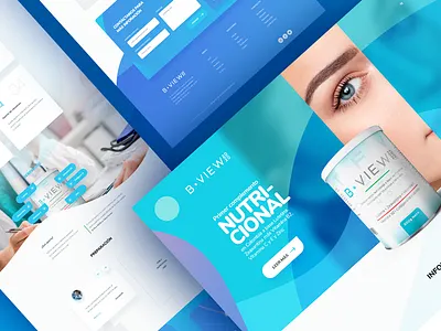 B-View / Landing product design landing marketing modern ui ux web