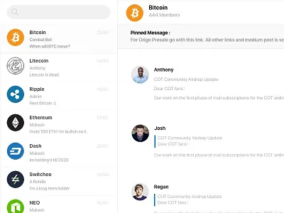 Messenger Desktop App app chat clean messenger simple user interface