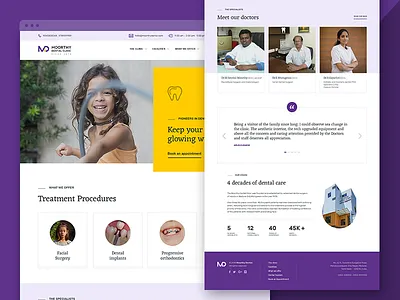 Dental Clinic Website clinic dental healthcare landing page madurai responsive website