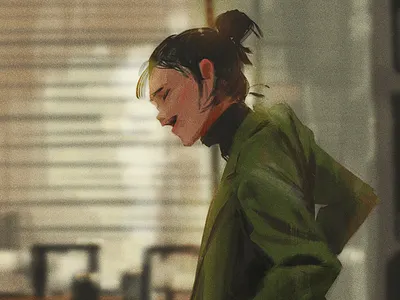 Something In The Rain art digital illustration digital painting kdrama photoshop portrait screencap