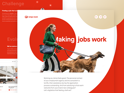 Tempo Team - Casestudy case casestudy corporate hr job search ui web