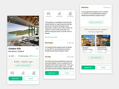 Airbnb's Luxury Retreats iOS Concept airbnb apartments app book hotel ios luxury page reviews