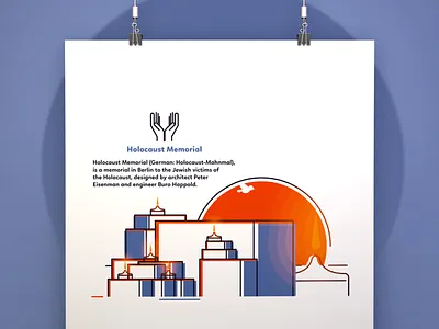 Berlin - Holocaust Memorial berlin blue candle canvas contrast holocaust illustration museum orange prayer sovereign