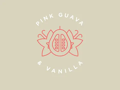 Pink Guava & Vanilla Flavor Illustration craft beer line art minimalist pink guava simple sours vanilla vector