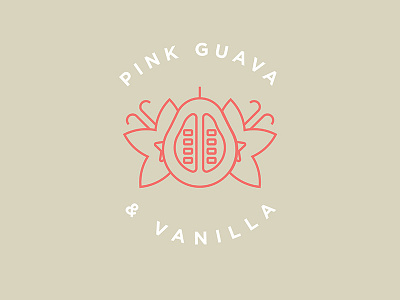 Pink Guava & Vanilla Flavor Illustration craft beer line art minimalist pink guava simple sours vanilla vector