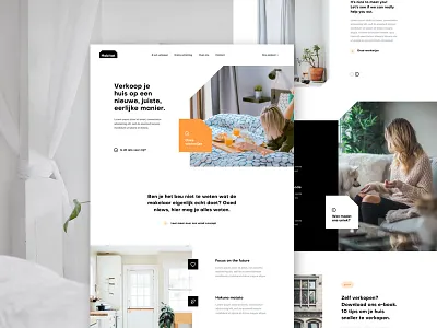 Habitat Homepage buy design home house landing page real estate start up ui ux