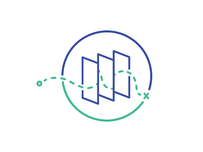 Roadmap Icon icon web design