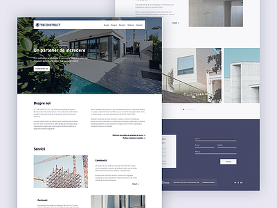 Construction Firm Website architecture building construction freebie industrial modern romania site theme web webdesign website