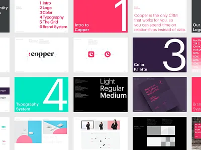 Copper Brand Guidelines b2b guidelines identity system brand identity branding logo naming tech