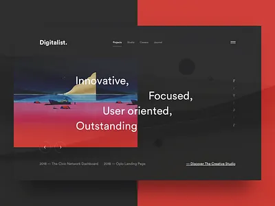 Digitalist Splash Screen app creative dashboard design desktop interface ios landing typography ui ux