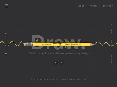 Landing Page For Design Agency agency app draw freelancer landing page ui ux web website