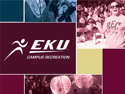 EKU Wall Wrap college corporate maroon modern modular university yellow