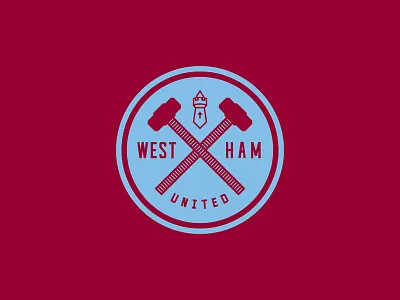 West Ham United badge crest england football hammer logo london soccer sports