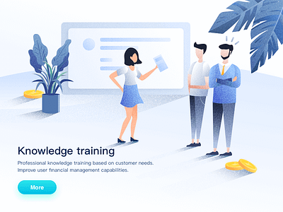 Knowledge Training bonsai financial gold illustrations people