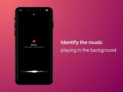 Music identification on iOS Lockscreen apple concept gesture ios iphone lockscreen music shazam siri