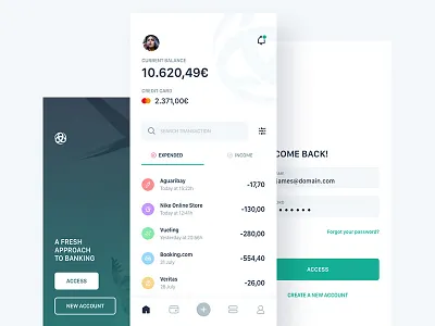 Triodos Bank App Concept alerts banking credit card filtres login transaction triodos