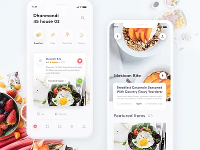 Food Delivery App Exploration ai food app favorite dish food app food order app iphone x app my restaurant app recipe app restaurant home restaurant newsfeed restaurant profile restaurant rating restaurant ui restuarant app