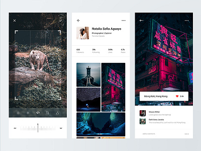 Bild adobe xd app camera clean design minimal photo photography simple ui ux