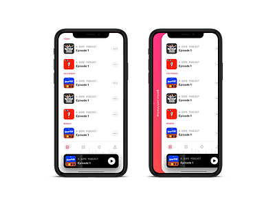 Podcast ad exploration ad app listen mobile music podcast startup ui ux