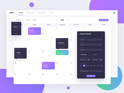 Dashboard18 analytics calendar currency dashboard data design ico interface stats token ui